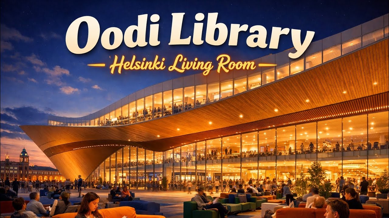 🇬🇧ENG,Oodi Library:Helsinki Living Room