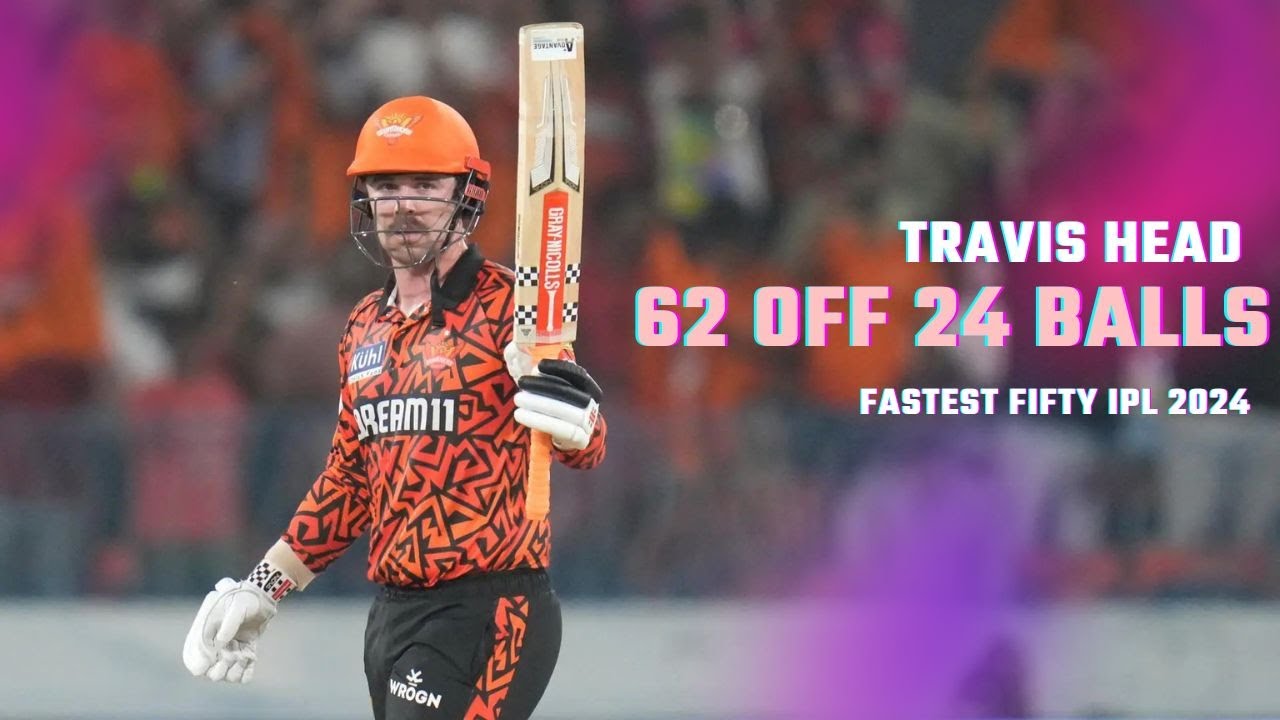 Travis Head Fastest Fifty IPL 2024 💥 62 Runs in 24 Balls SRH vs MI Batting Highlights