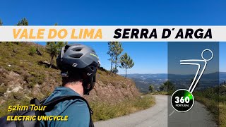 Vale do Lima e Serra de Arga | Tour de 52km em EUC | Minho