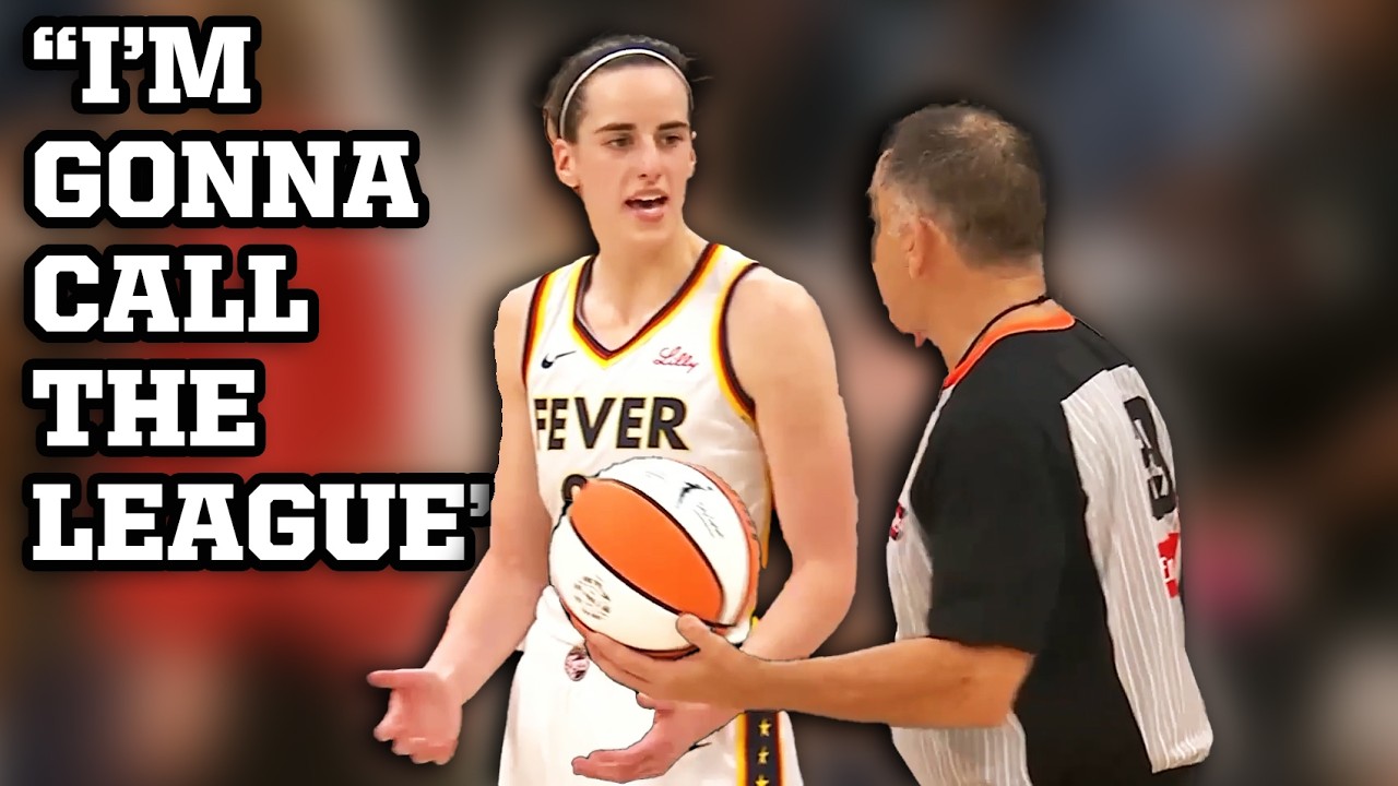 Caitlin Clark threatens to call the WNBA league office on this referee, a breakdown