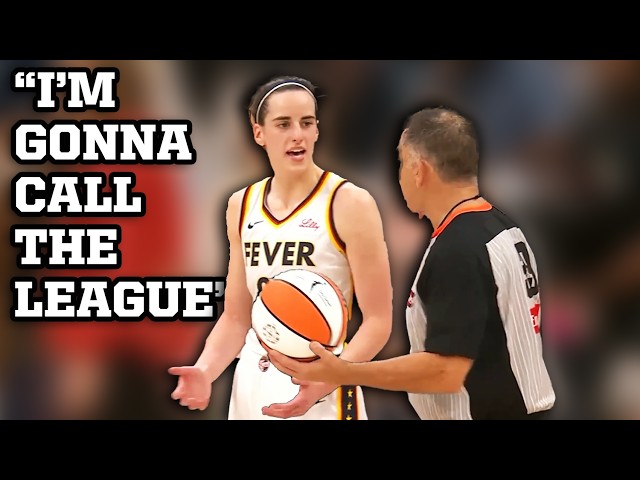 Caitlin Clark threatens to call the WNBA league office on this referee, a breakdown