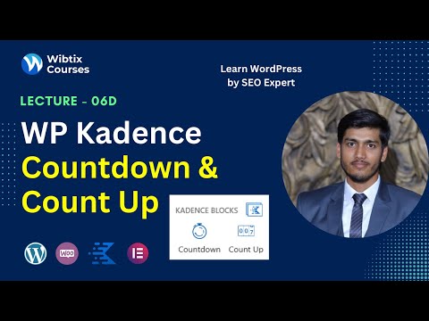 Kadence Countdown & Count Up Block | WordPress Tutorial for Beginners - Lec 6f