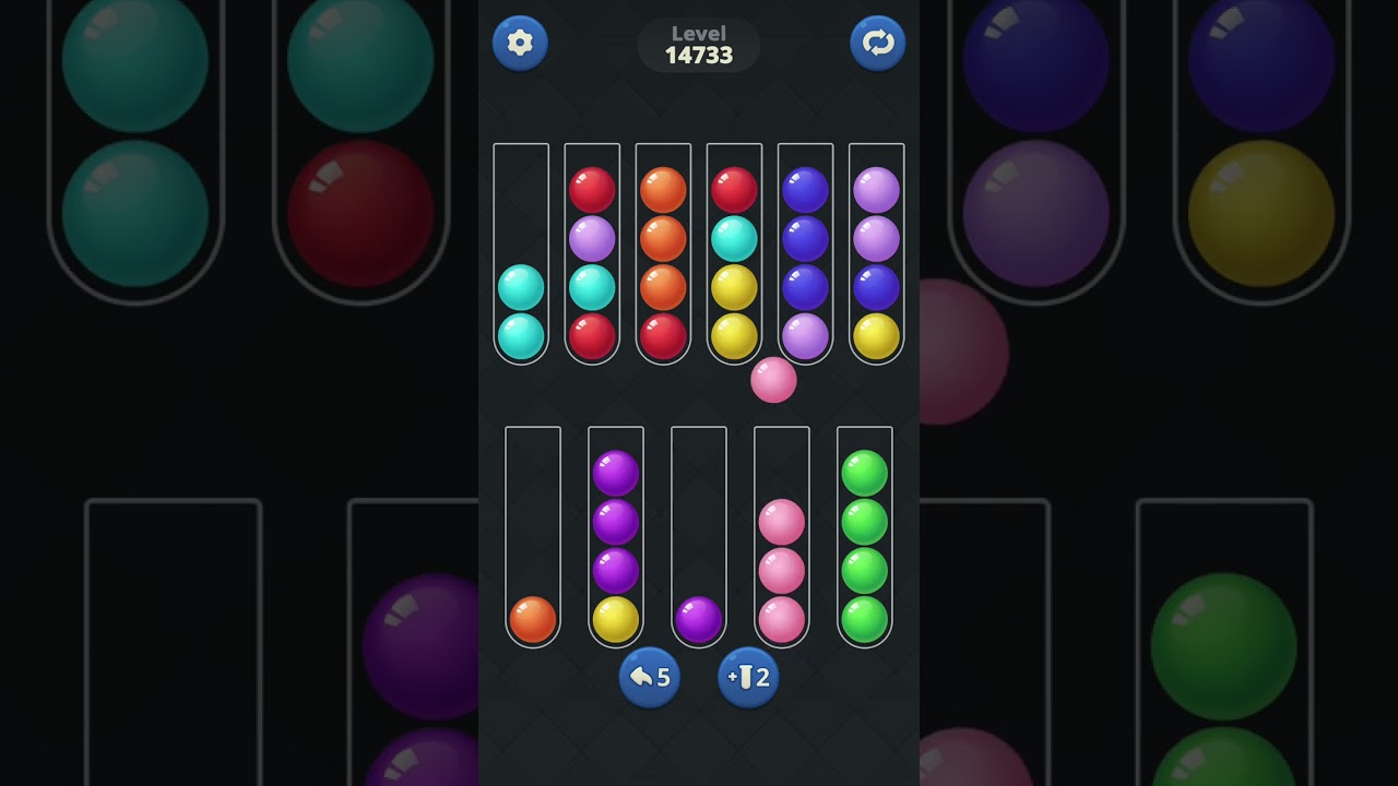 Ball Sort by Infinite Joy: Levels 14732, 14733, 14734