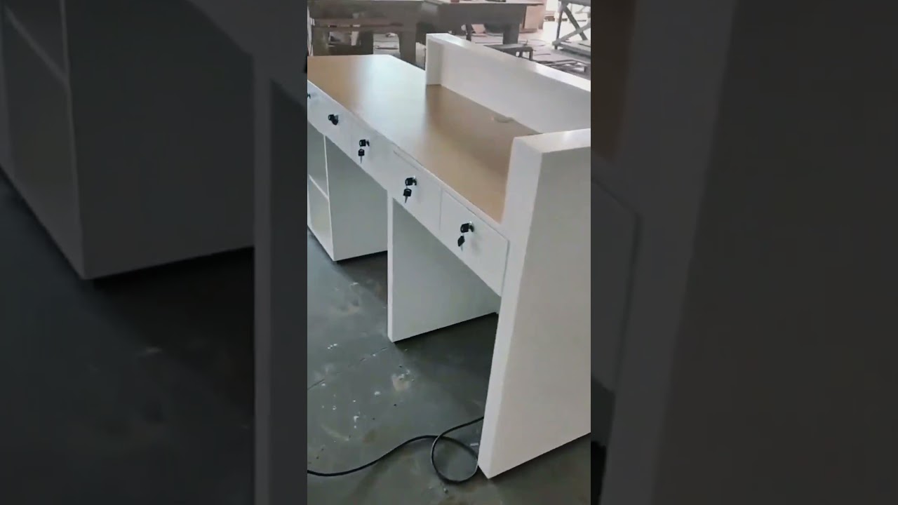 Crafting Perfection: A Custom Salon Reception Desk ✨ | Behind the Scenes