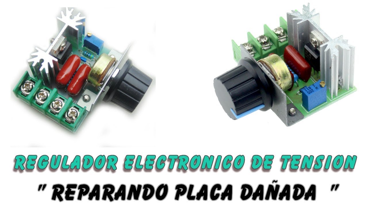 Regulador Electronico de tension Dañado : Funcionameinto Basico y Reparacion.