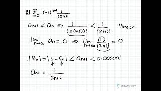 McGill Math 141 tutor Alternating Series Test 4 Series Convergence Video