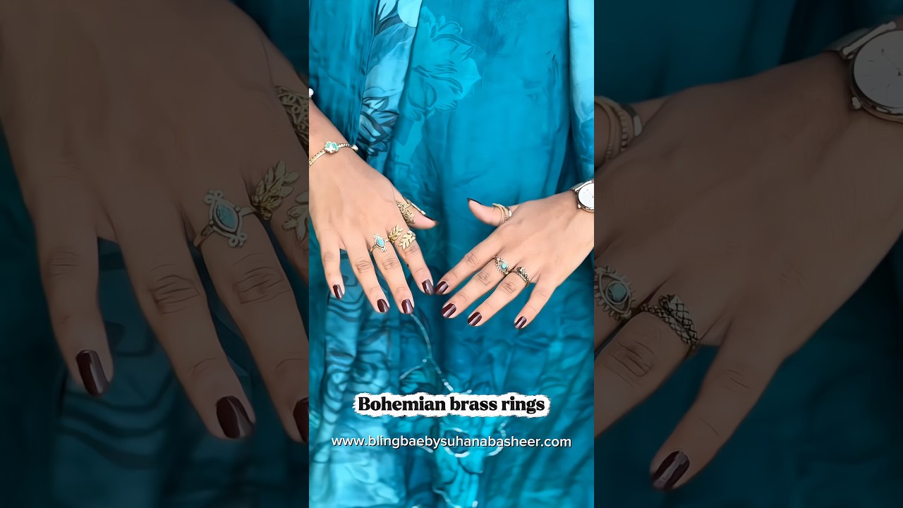 Bohemian soul, Thai craftsmanship 💍🤎✨Brass rings with a story — handcrafted in Thailand 🇹🇭