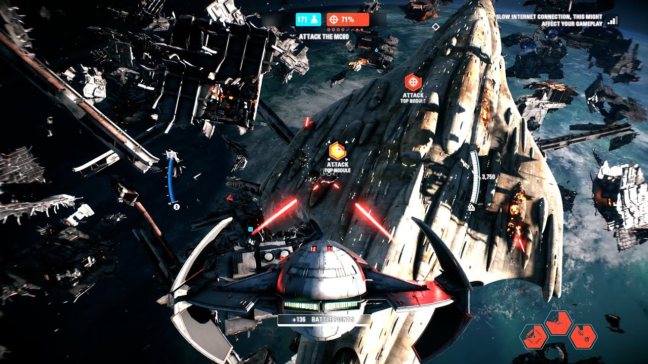 Starfighter Assault Gameplay - Endor (Empire) Star Wars Battlefront II