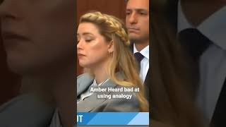 Amber Heard Is bad at Using analogy #johnnydepp #amberheard #amberturd #justiceforjohnnydepp