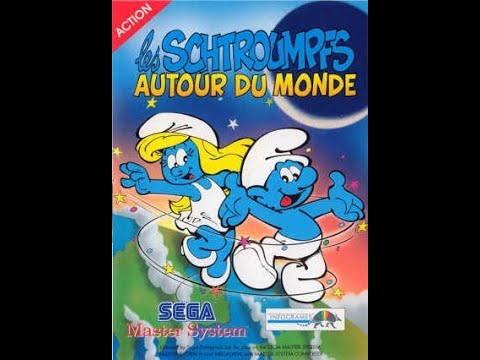Les Schtroumpfs Autour Du Monde Sur Sega Game Gear - Jeu Vidéo Complet, Boîte Et Notice, Très Bon état