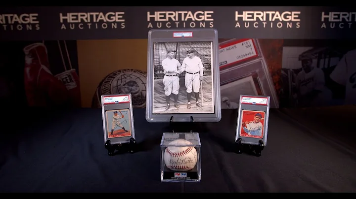 Gehrig and Ruth Cards, Photo and Signed Ball!