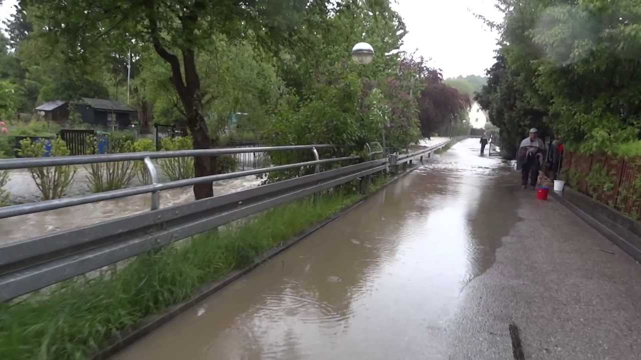 Hochwasser 2.6.2013 Lkrs Ebersberg und Erding: Markt Schwaben, Ottenhofen, Full HD 1080p