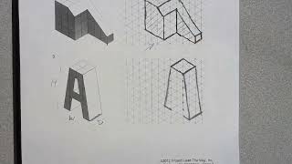 PLTW IED - Activity 1.2.1 - Isometric Sketching Practice - Video 2