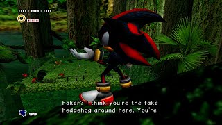 That cutscene from SA2, but the audio plays correctly
