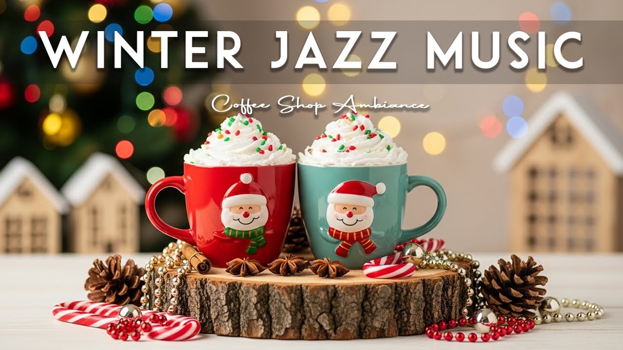 Winter Jazz Music ☕ Coffee Shop Ambiance | Smooth Bossa Nova Instrumental for Relaxing