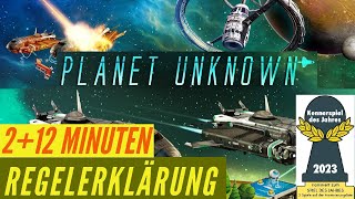 Planet Unknown Regeln Anleitung Brettspiel - Nominiert zum Kennerspiel