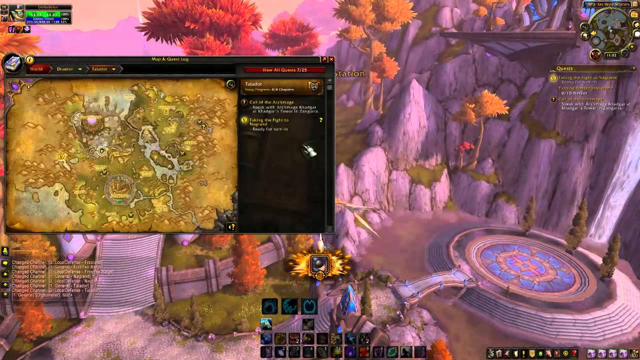 WoW Quest - Horde - Taking The Fight To Nagrand - YouTube