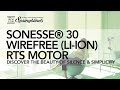 SPRINGBLINDS: SOMFY Sonesse 30 WireFree (Li-ion) RTS Motor Designed for Silence &amp; Simplicity