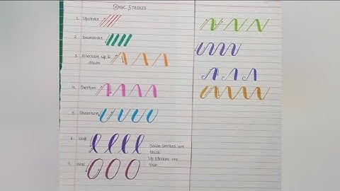Basics of Calligraphy Part 1