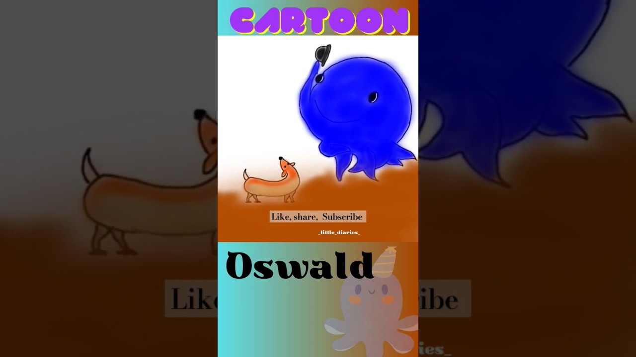 Drawing Shorts | Oswald and Dog Painting 🎨🖌️ | 