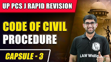 Code of Civil Procedure | UP PCS J Prelims Preparation | Judiciary Exam
