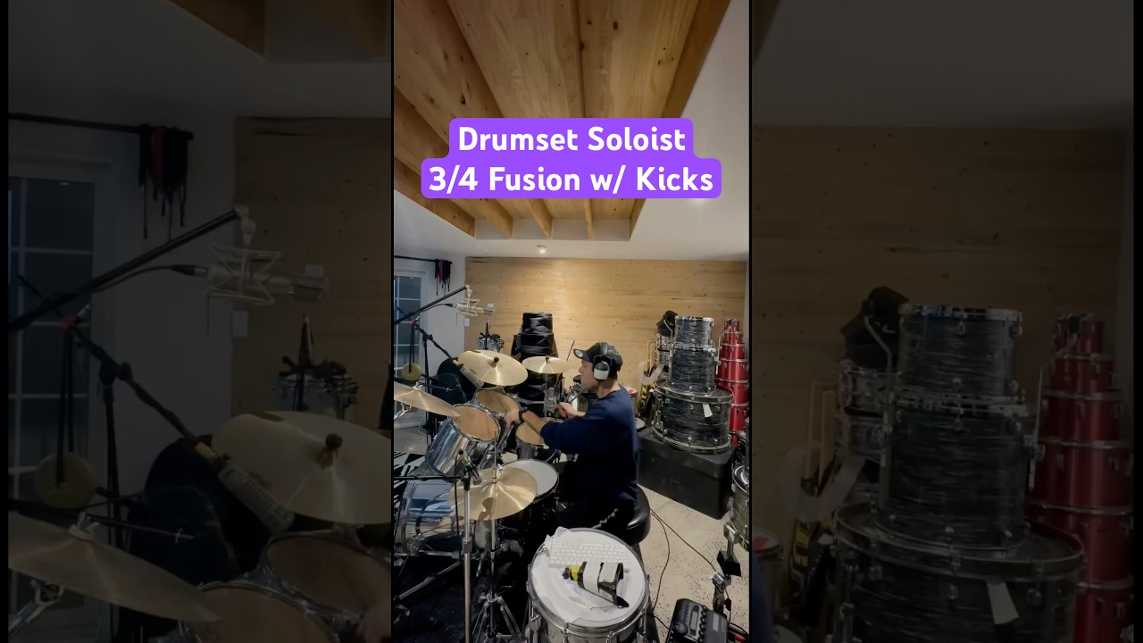 Drumset Soloist | “3/4 Fusion with Kicks” - (80s Tama