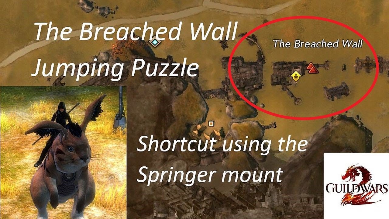 Guild Wars 2 The Breached Wall Jumping Puzzle with Springer