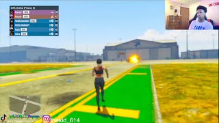 I try out for a crew I told them to bring out the best player for airport aw (gta5online) I LOST 😭