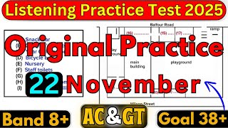 22 NOVEMBER 2025 IELTS LISTENING TEST WITH ANSWERS | IELTS LISTENING PRACTICE TEST