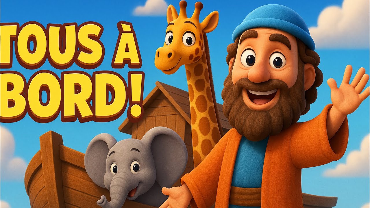 🚢 Noé a marché avec Dieu | Chanson Gospel Enfant Amapiano 🎶 | Histoire Biblique Animée |KidsGospel