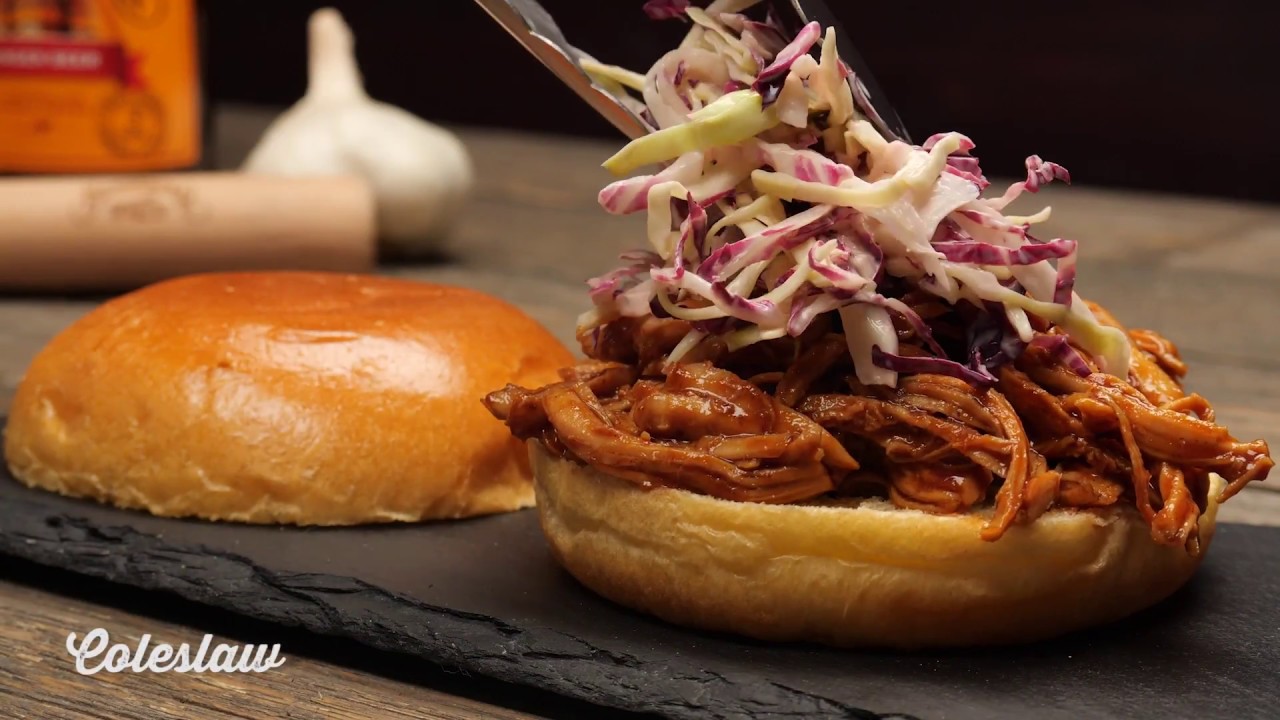 Ginger Beer Pulled Chicken Burgers Recipe | How to video