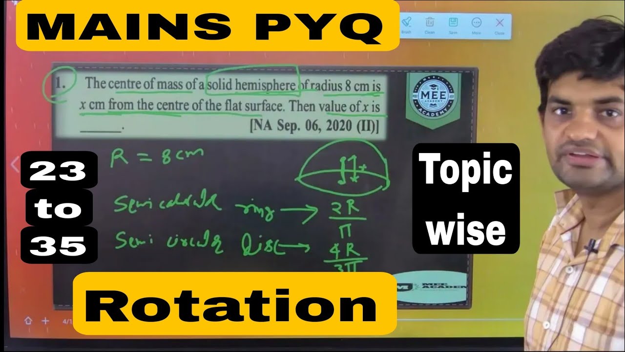 Rotational Motion PYQ Marathon | JEE Mains Q23–35 | Angular Motion Special 🚀