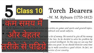 Torch Bearers Full Part 1 || Torch Bearers story in Hindi || Class 10th ENG 5 chapter 2021
