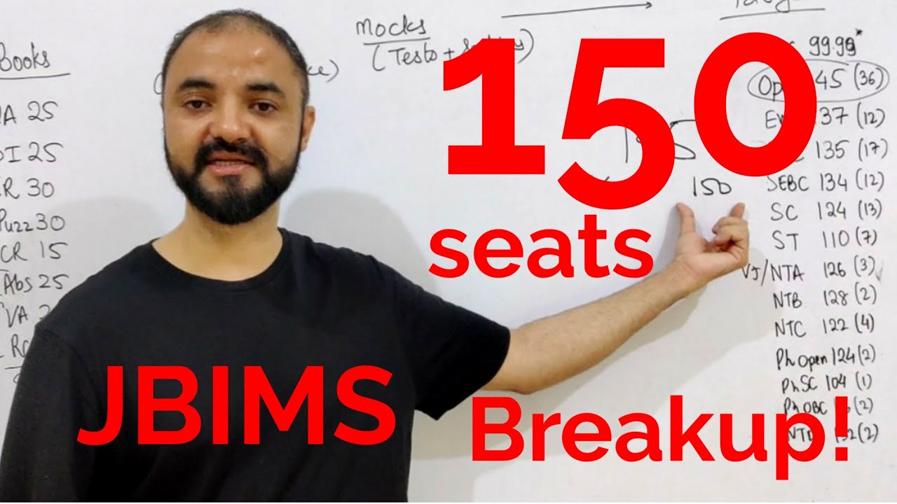 JBIMS all 150 seats breakup and cutoffs YouTube