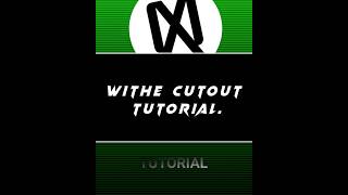 White CUTOUT TUTORIAL | CapCut mobile 📱 tutorial.  #tutorial #shorts