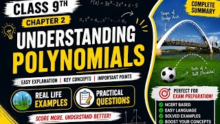 Class 9 Maths Chapter2 summary|Understanding Polynomials|RealLife Examples+Important Questions|NCERT