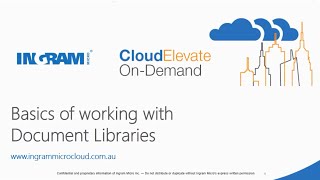 SharePoint Online Document Libraries Basics