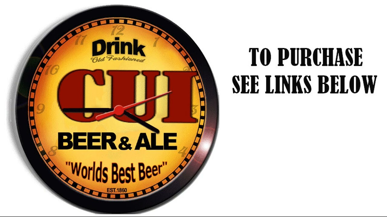 CUI BEER ALE WALL CLOCK