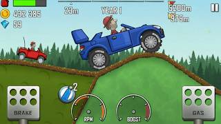 Epic Polic Car  Stunts in Hill Climb Racing!🏆#policcar #HillClimbRacing #FireTruck #cargamesonline screenshot 5