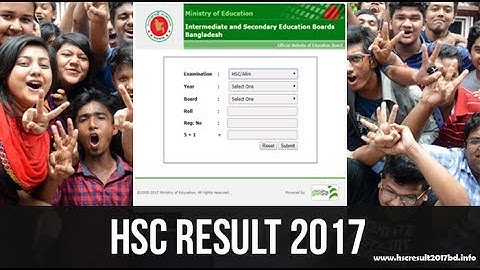 HSC Result 2017 Bangladesh