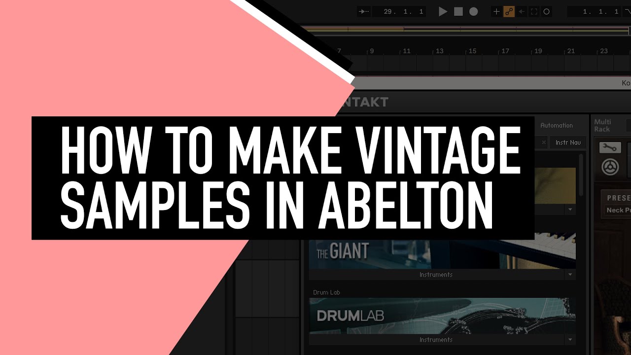 How to Make Vintage Samples in Ableton Live 11