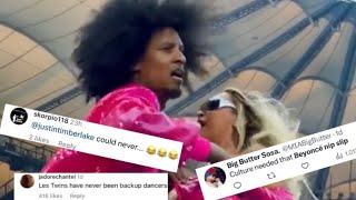TCS Reacts to Beyoncé Nip Slip Save By One of Les Twins