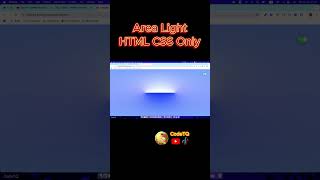 CREATE Amazing Area Light Effects With EASY CSS Tricks #codetq #shorts