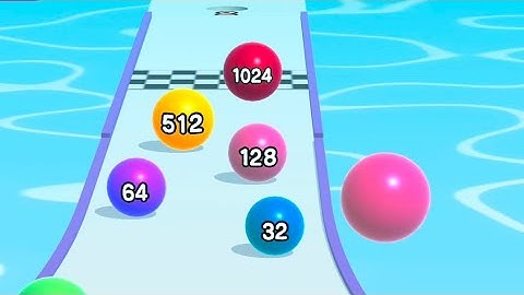 Ball Run 2048 🟥 Walkthrough Gameplay 🟢 All Levels Android iOS Mobile Game 🔥 Level 101-105