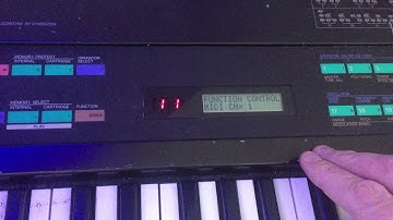 Yamaha DX7 MIDI-kanaal wijzigen.
