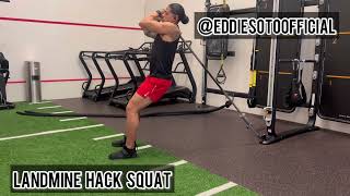 Landmine hack squat