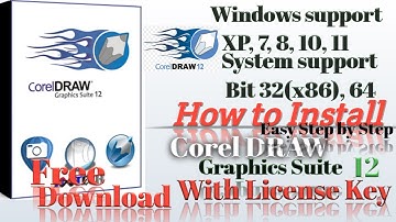 How to Install ? Corel Draw Graphics Suite 12 | All windows Supported | System Support bit 32 bit 64