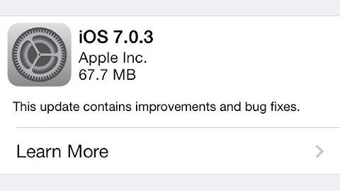 iOS 7.0.3 Update!