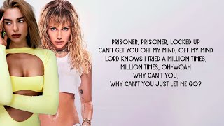 Miley Cyrus - Prisoner (Lyrics) ft. Dua Lipa Resimi