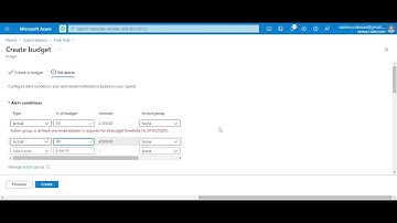 Setting Up Budgets and Alerts on Azure Account (2021)